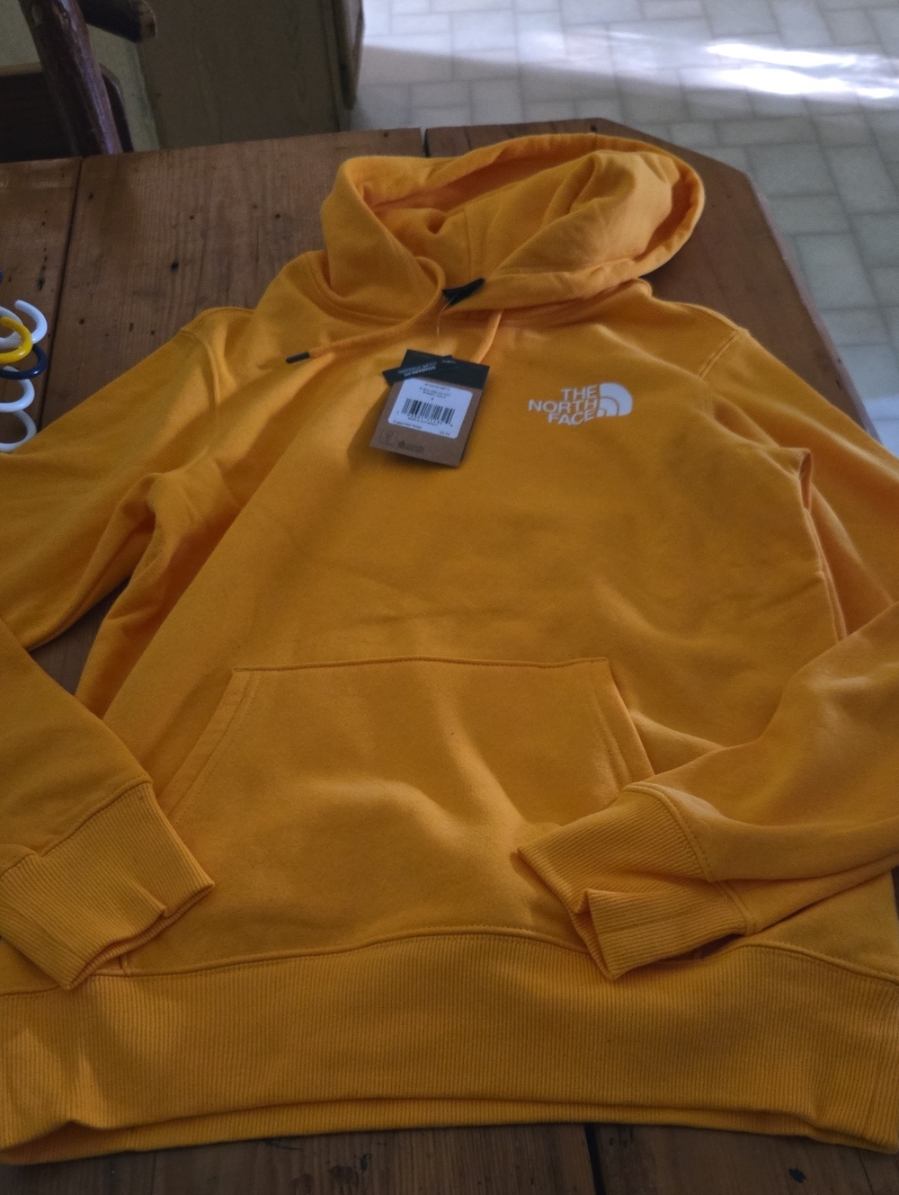 Nwt The North Face Men's Golden Yellow Pullover Hoodie Sz S
